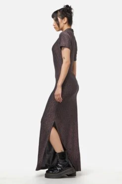 Glitter Mesh Midi Dress 16 Glitter Mesh Midi Dress -Molly Bracken Clothing Shop DGFX052 109 3