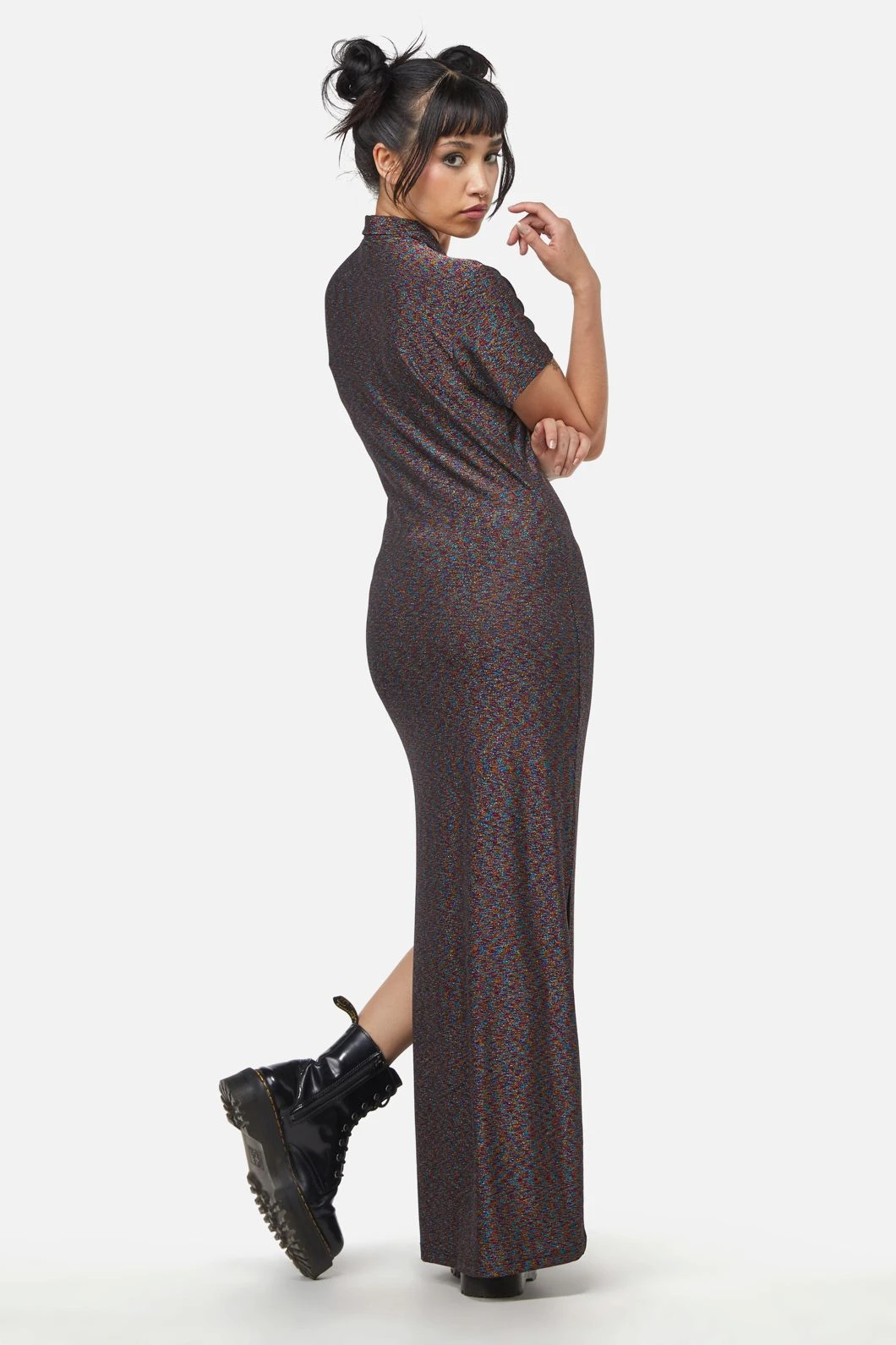 Glitter Mesh Midi Dress 9 Glitter Mesh Midi Dress - Image 9