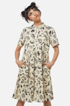 Body Fossils Printed Dress