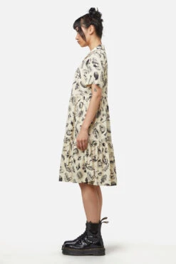 Body Fossils Printed Dress -Molly Bracken Clothing Shop DGFX087 020 3