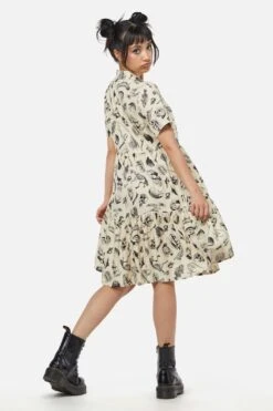 Body Fossils Printed Dress -Molly Bracken Clothing Shop DGFX087 020 4