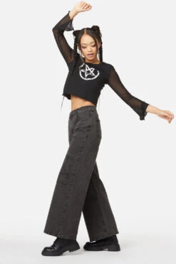 The Astral Wide Leg Jeans 6 The Astral Wide Leg Jeans -Molly Bracken Clothing Shop DGFX130 001 3