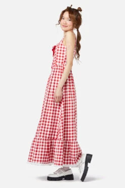Jam Gingham Corset Dress -Molly Bracken Clothing Shop DGFY157 004 03