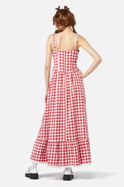 Jam Gingham Corset Dress -Molly Bracken Clothing Shop DGFY157 004 04