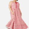 Curve Jam Gingham Corset Dress