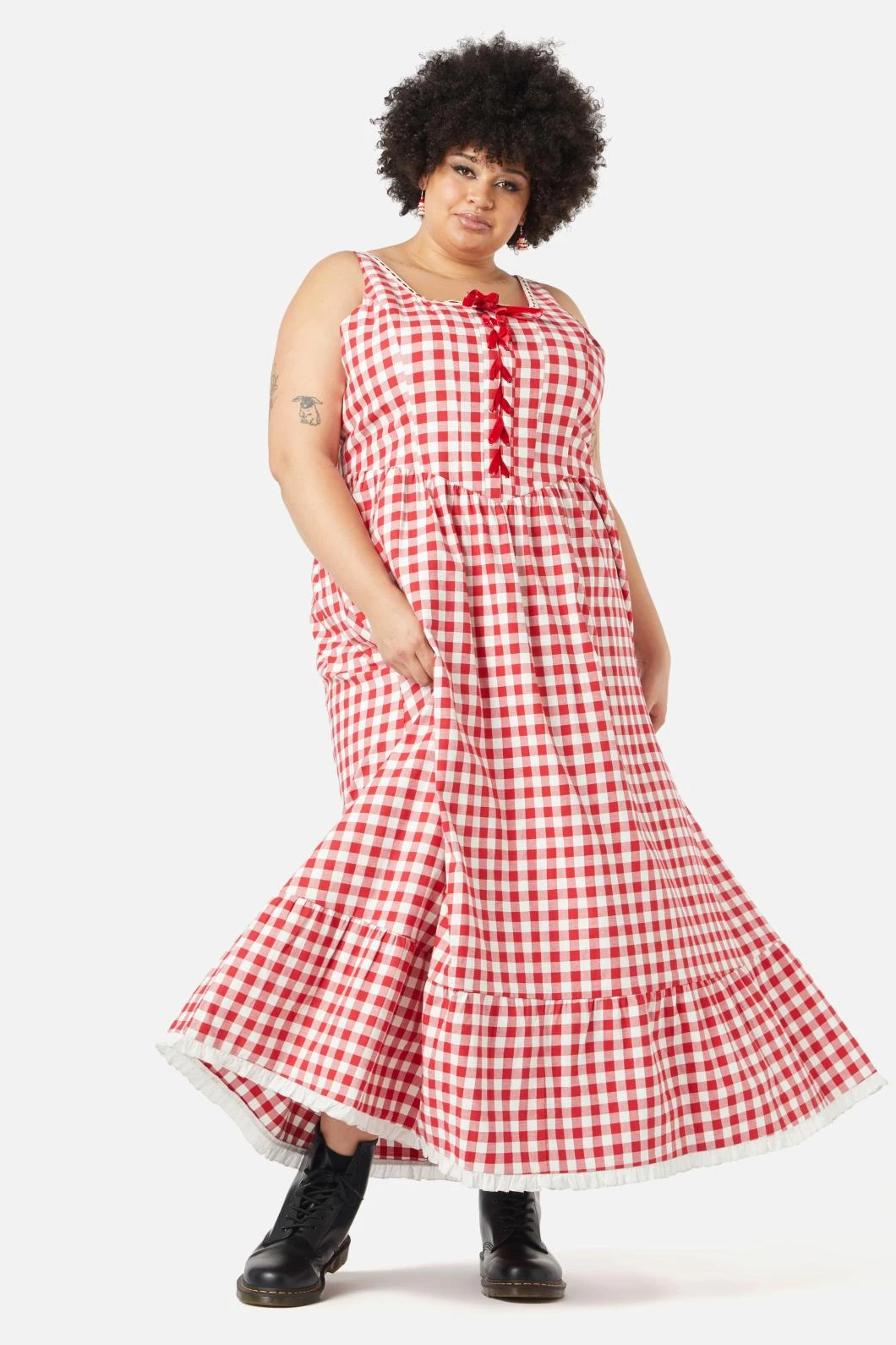 Curve Jam Gingham Corset Dress 1 Curve Jam Gingham Corset Dress