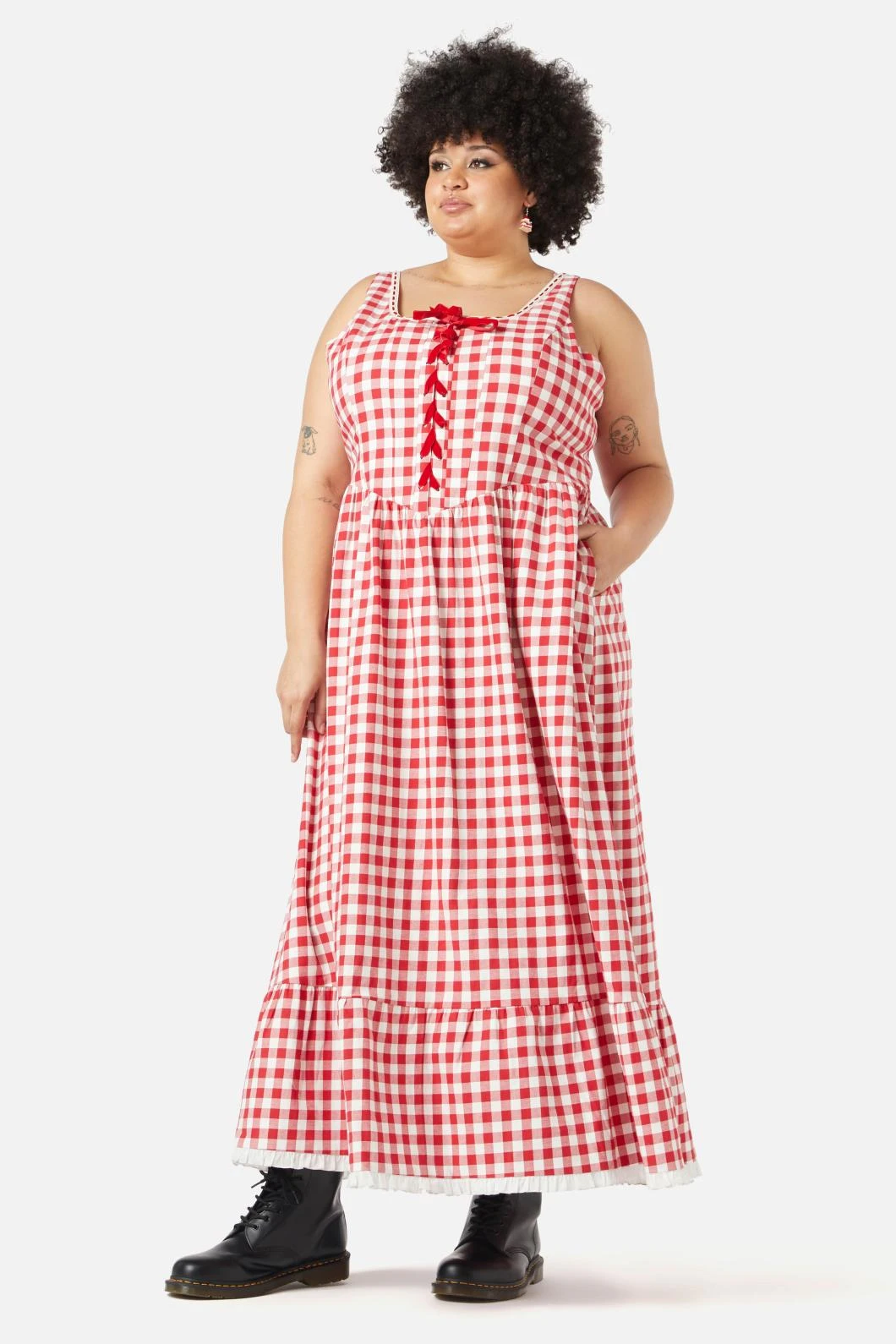 Curve Jam Gingham Corset Dress 2 Curve Jam Gingham Corset Dress - Image 2
