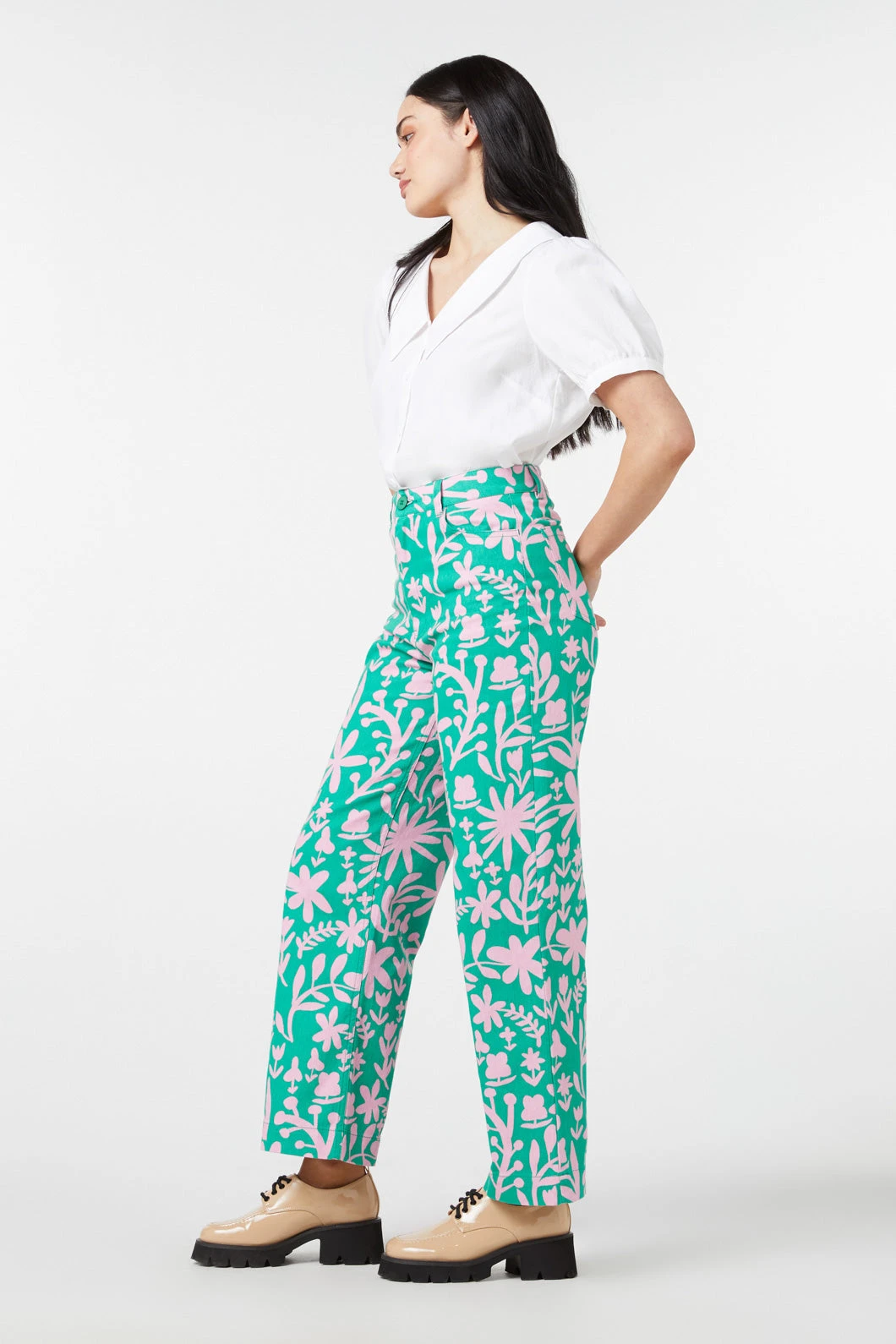 Della Floral Printed Jean 4 Della Floral Printed Jean - Image 4