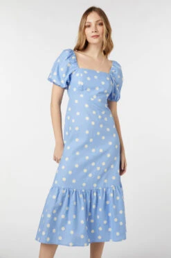 Lucy Polka Dot Midi Dress -Molly Bracken Clothing Shop PGFU575105 003 1