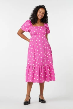 Lucy Polka Dot Midi Dress -Molly Bracken Clothing Shop PGFU575105 007 11