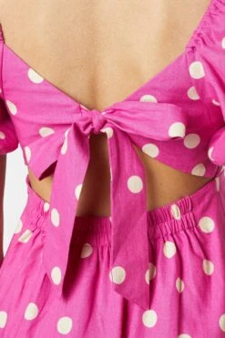 Lucy Polka Dot Midi Dress -Molly Bracken Clothing Shop PGFU575105 007 8