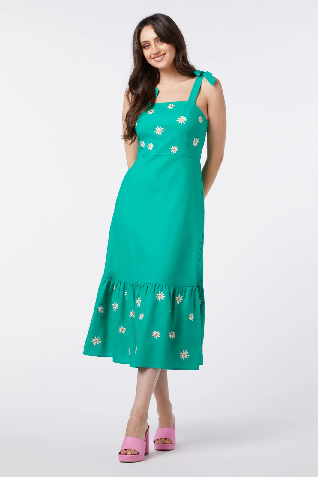 Pattie Embroidered Midi Dress 2 Pattie Embroidered Midi Dress - Image 2
