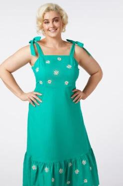 Pattie Embroidered Midi Dress 16 Pattie Embroidered Midi Dress -Molly Bracken Clothing Shop PGFV155105 016 8