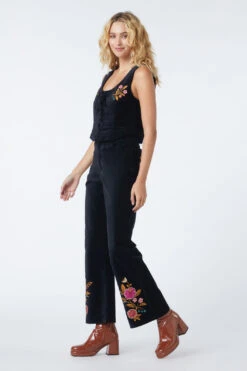 Florence Embroidered Jean -Molly Bracken Clothing Shop PGFV234 001 4