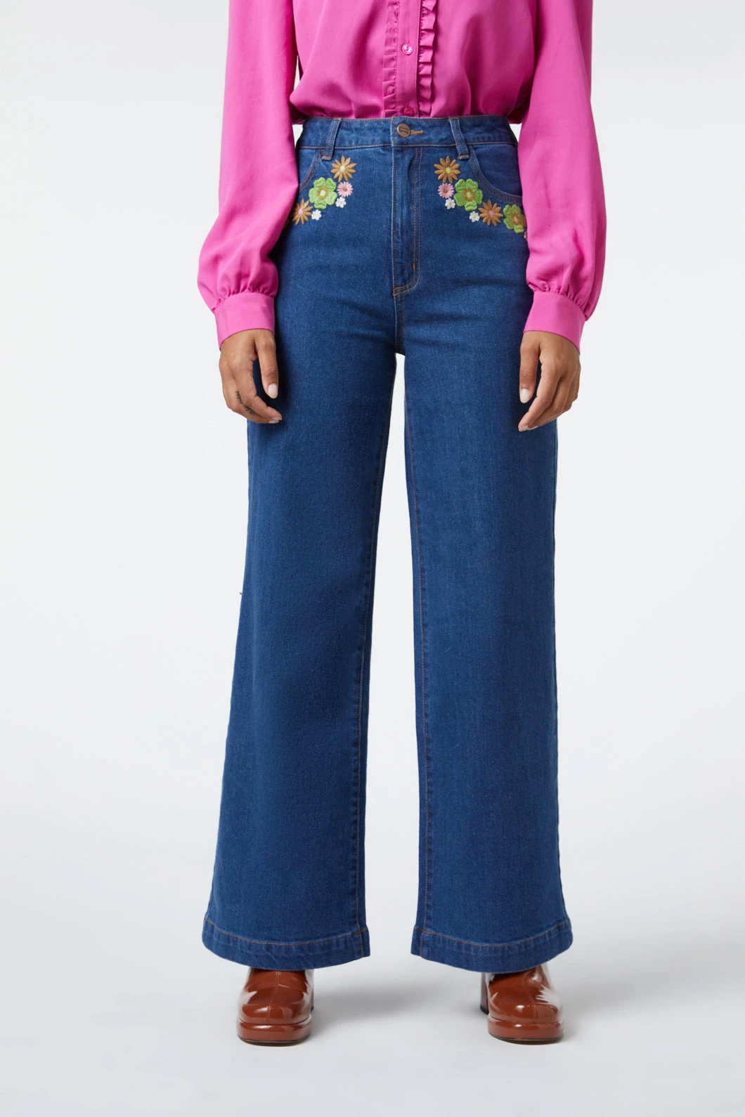 Bridgette Embroidered Jean 2 Bridgette Embroidered Jean - Image 2