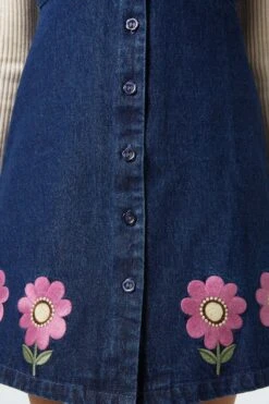 Fiona Embroidered Pinny -Molly Bracken Clothing Shop PGFV348 653 5