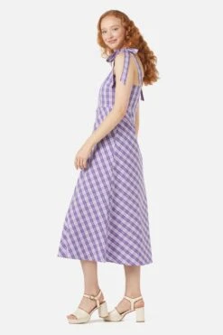 Juno Check Sundress -Molly Bracken Clothing Shop PGFW443 033 3