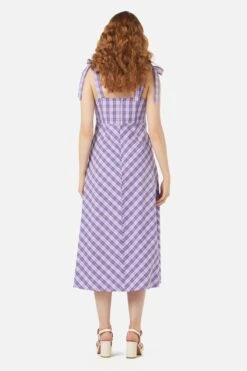 Juno Check Sundress -Molly Bracken Clothing Shop PGFW443 033 4