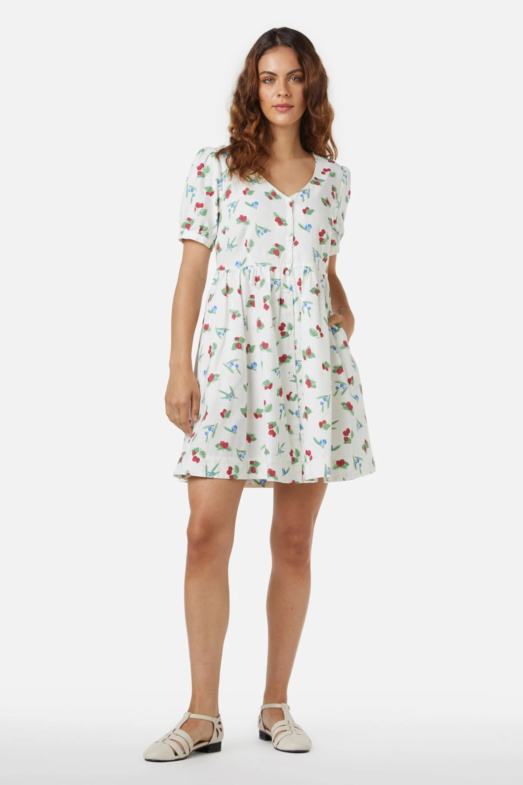 Berry Button Down Dress 2 Berry Button Down Dress - Image 2