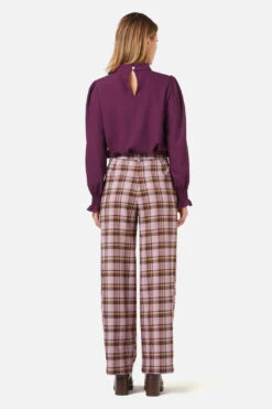 Jeannie Check Pant -Molly Bracken Clothing Shop PGFX294 087 4