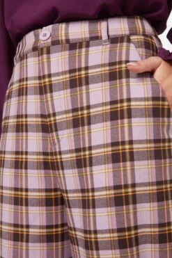 Jeannie Check Pant -Molly Bracken Clothing Shop PGFX294 087 5