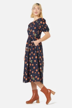 Poppy Owl Midi Dress -Molly Bracken Clothing Shop PGFX440 006 3