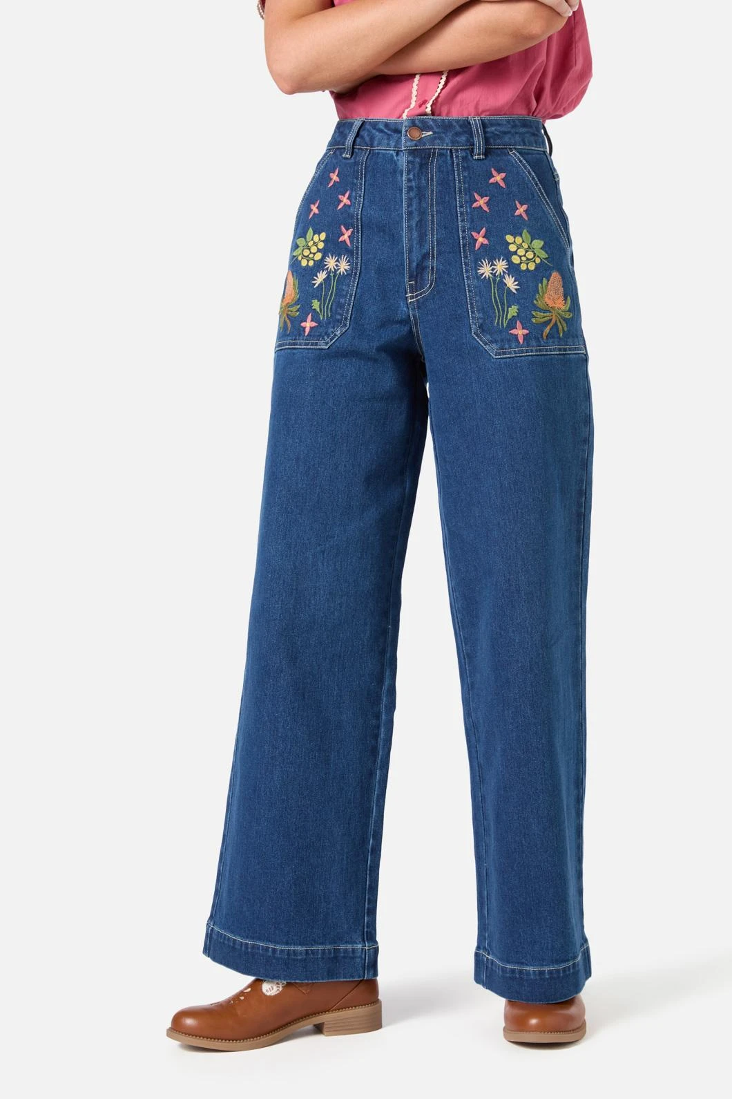 Native Embroidered Denim Jean 1 Native Embroidered Denim Jean