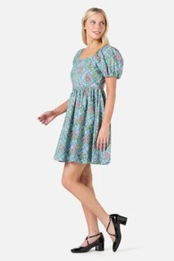 Lattice Floral Mini Dress 7 Lattice Floral Mini Dress -Molly Bracken Clothing Shop PGFZ150 003 22