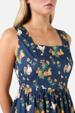 Chickens Midi Dress -Molly Bracken Clothing Shop PGFZ180 006 15