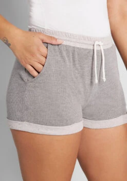 Speak French Terry To Me Shorts -Molly Bracken Clothing Shop dfc6ed13368b387a4f07584de759ee27