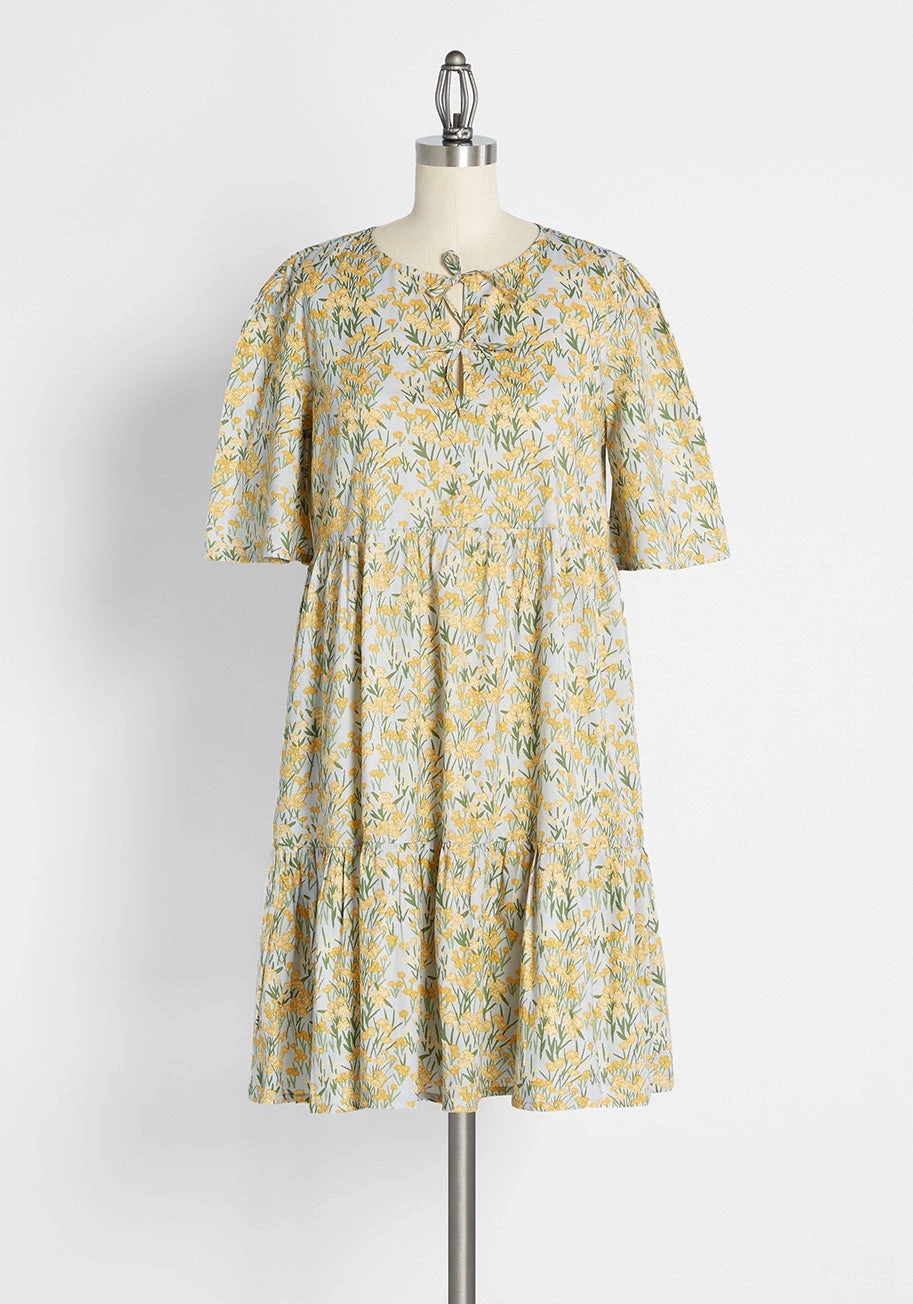 Sweet And Tender Blossoms Babydoll Dress 1 Sweet And Tender Blossoms Babydoll Dress