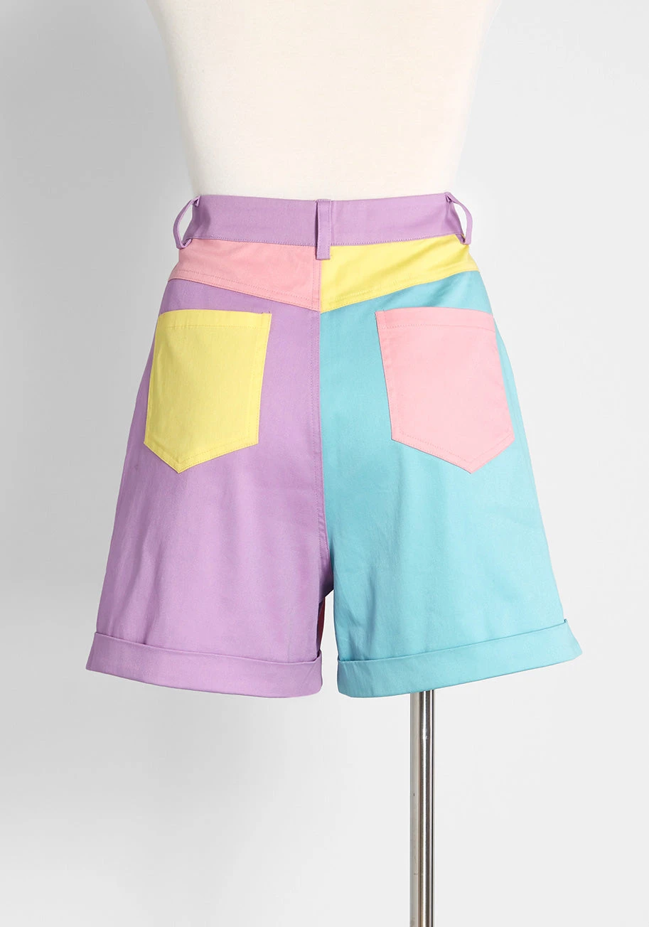 Radical In Pastels High-Rise Shorts 2 Radical In Pastels High-Rise Shorts - Image 2