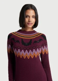It Be Like 'Bat' Fair Isle Sweater Dress -Molly Bracken Clothing Shop mcs1215 c40013 4